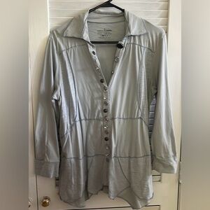 Neon Buddha button up shirt tunic